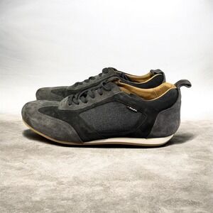 Piloti Men's 9 Black Gray Suede Leather Sneakers Portugal